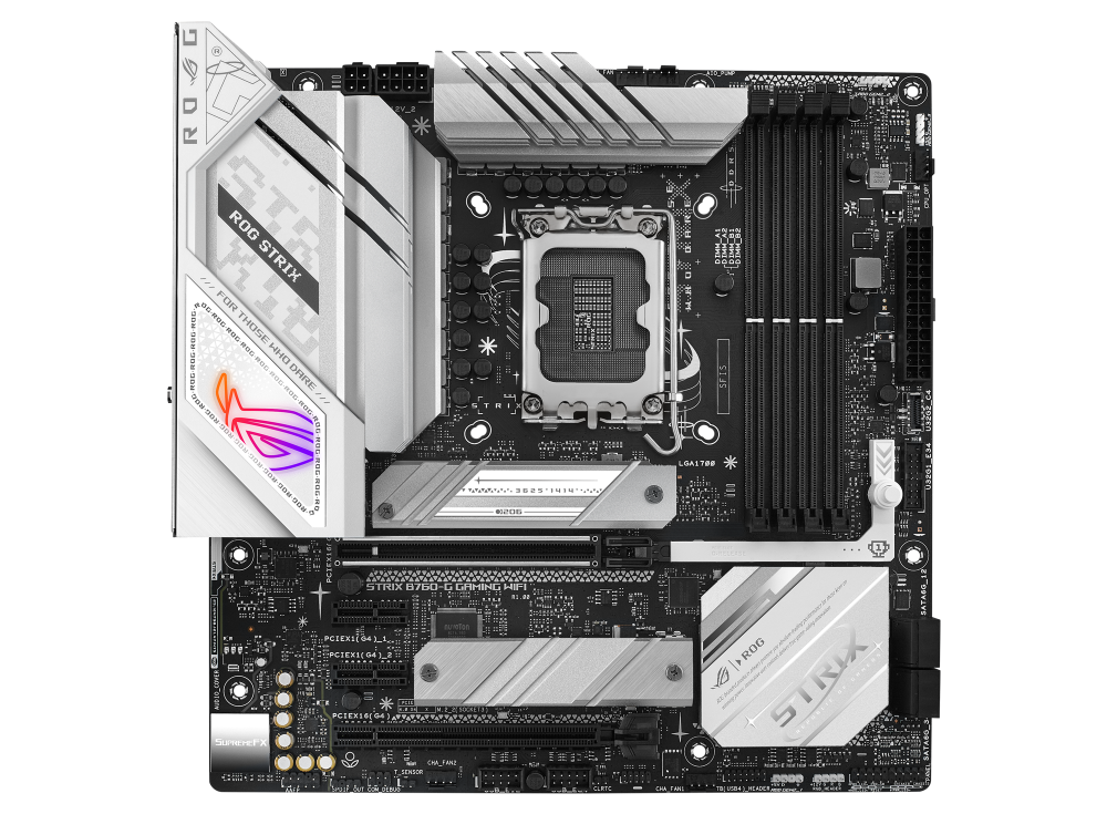 ASUS ROG STRIX B760-G GAMING WIFI ona plata, LGA1700, Wi-Fi 6E, Micro-ATX