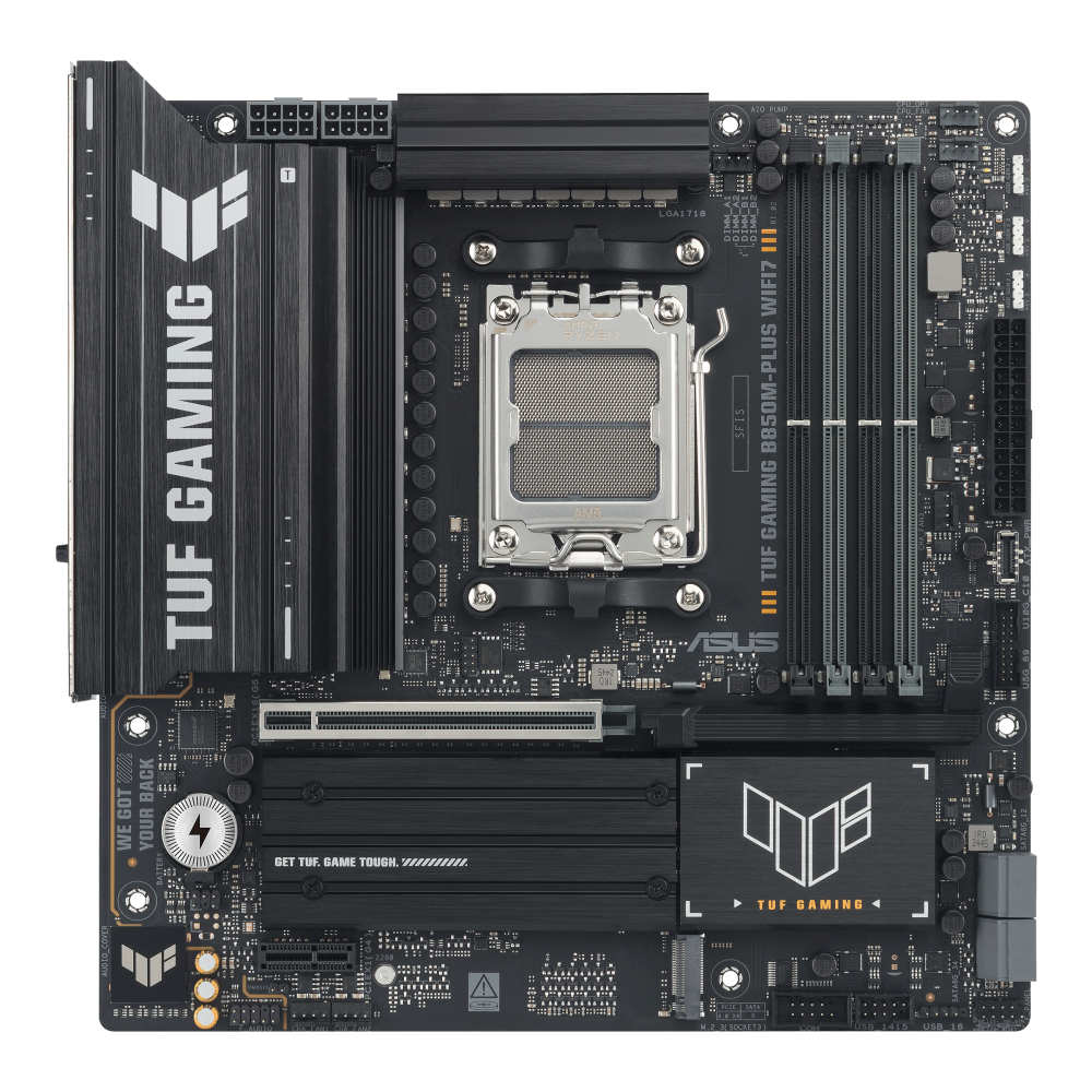ASUS TUF GAMING B850M-PLUS WIFI7 ona plata, AM5, Wi-Fi 7, Micro-ATX