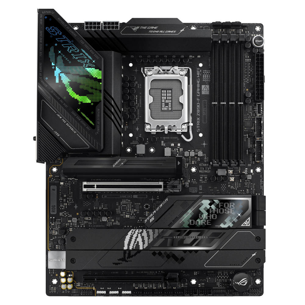 ASUS ROG STRIX Z890-F GAMING WIFI ona plata, LGA1851, 2 ta Thunderbolt 4, ATX