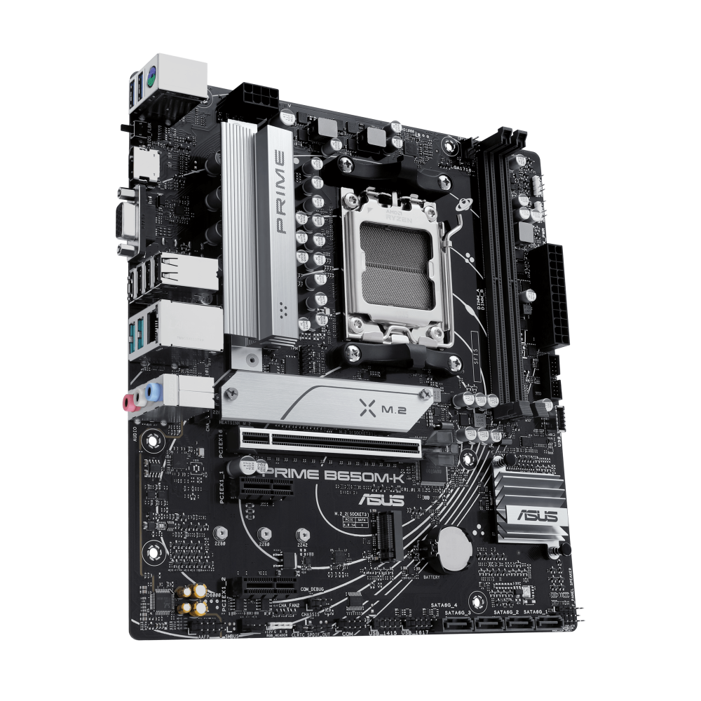ASUS PRIME B650M-K ona plata, AM5, DDR5, Micro-ATX